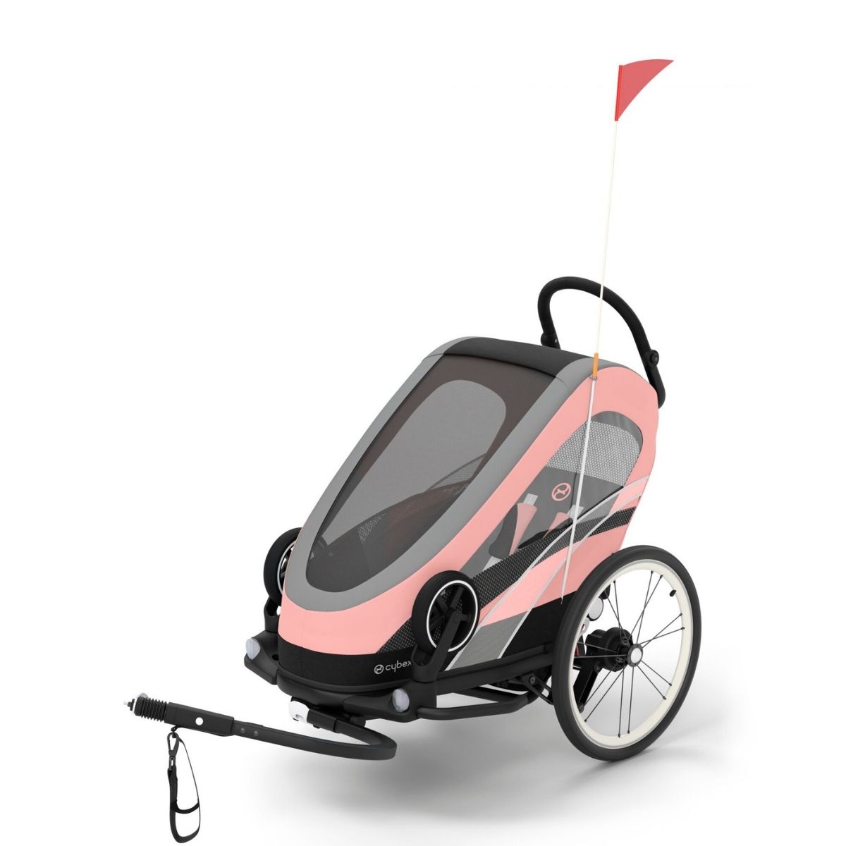 Cybex-Zeno-Bike-Fahrradanh-nger-Silver-Pink-26