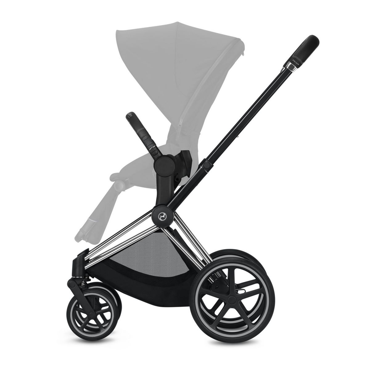 Cybex Priam Setangebot Chrome Black Gestell, Grau