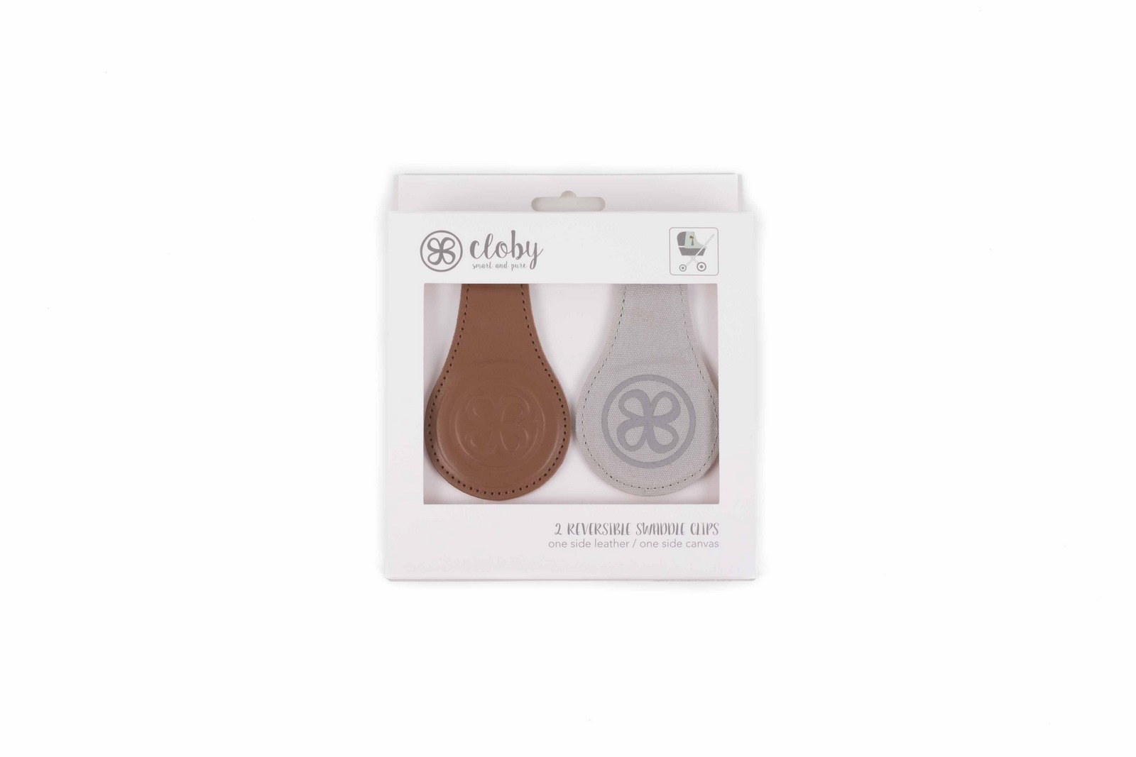 Zwei Leder-Magnetclips von Cloby