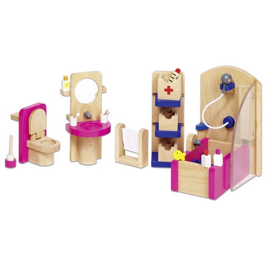 GoKi Puppenmöbel - Badezimmer Puppenhausmöbel