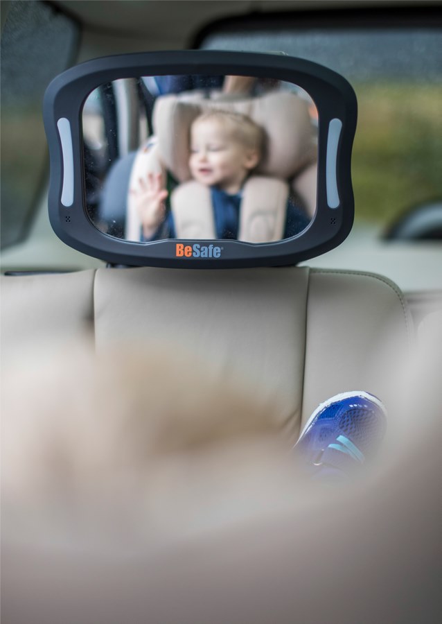 BeSafe XL Babyspiegel mit LED-Licht