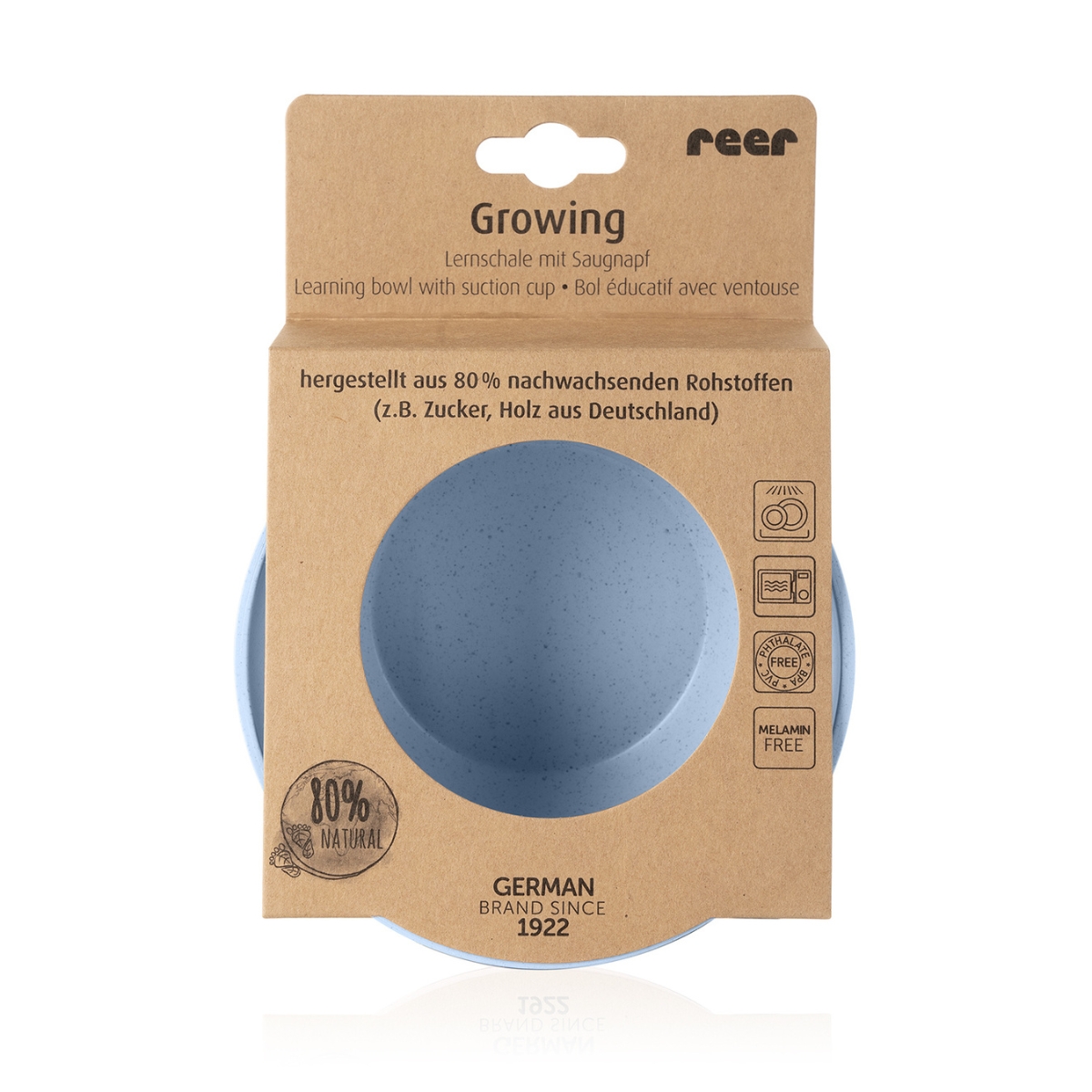 Reer-Growing-Lernschale-mit-Saugnapf-blau