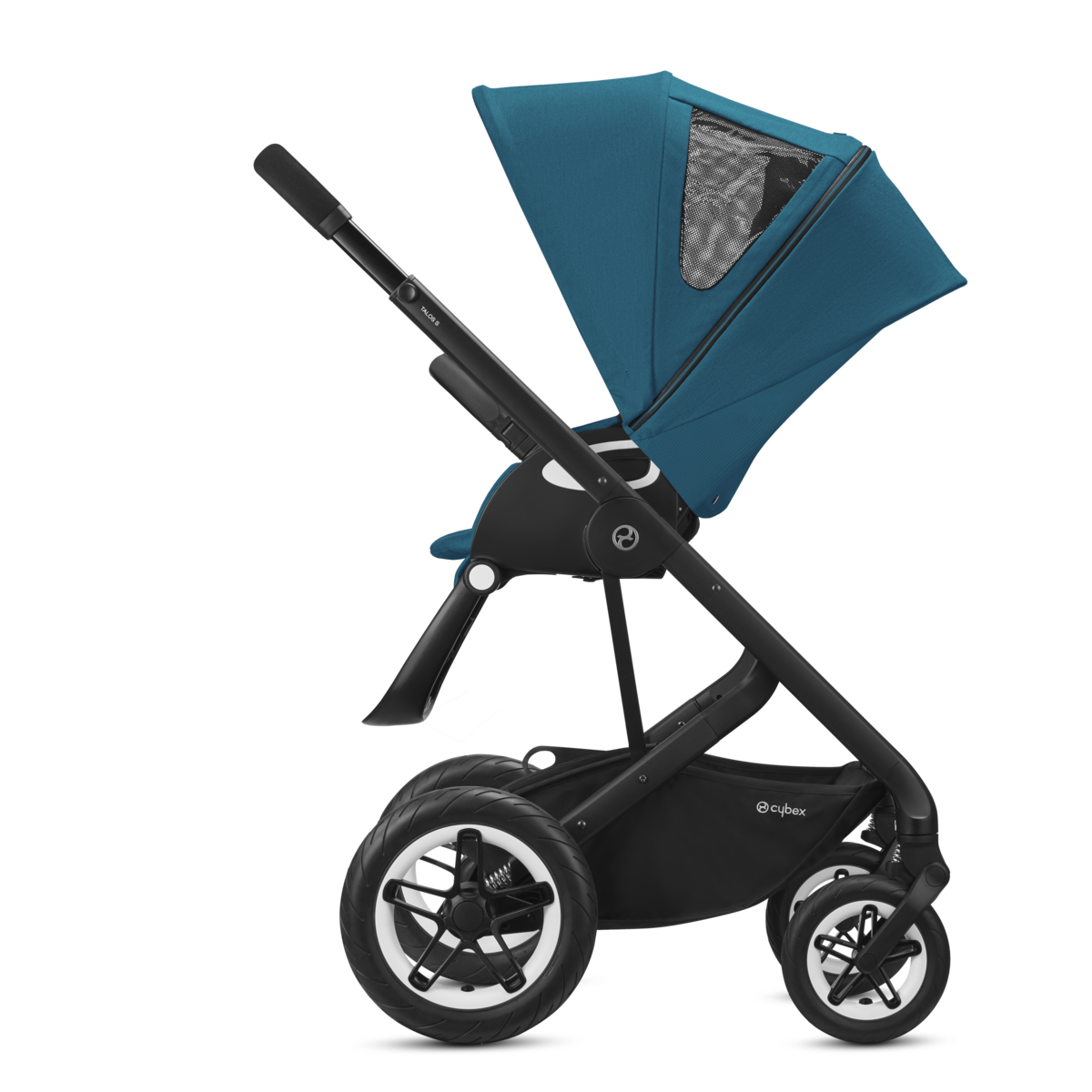 Talos-S-BLK-River-42XGQ5FYAVO9be Cybex Talos S Lux Kombikinderwagen- Schwarz Gestell- River Blue