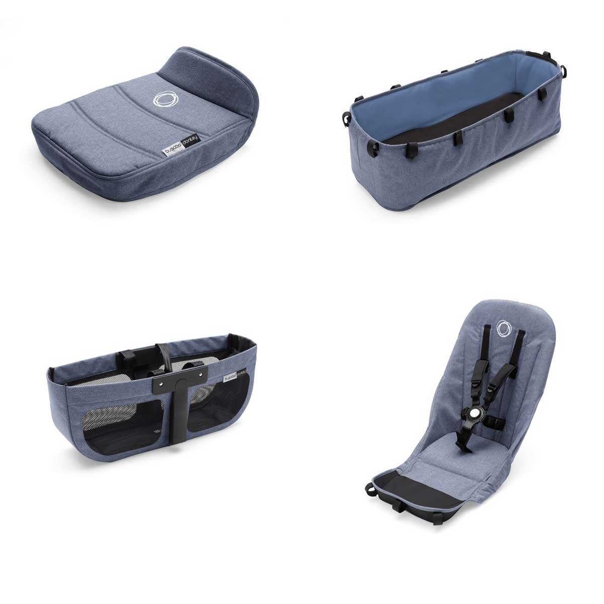 basisbez_ge-blau_donkey2__1 Bugaboo Donkey2 Basis Bezüge - Blue Melange