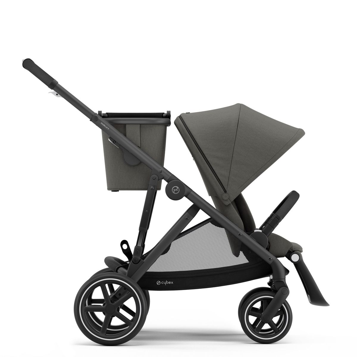 Cybex Gazelle S Kinderwagen- Schwarz Gestell- Soho Grey