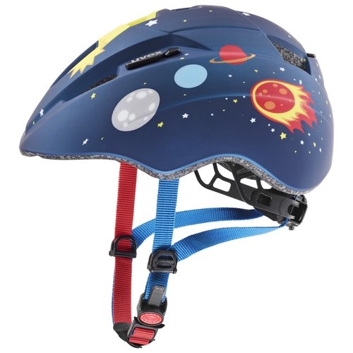 Uvex Kinderhelm Kid 2 cc- Dark Blue Rocket mat