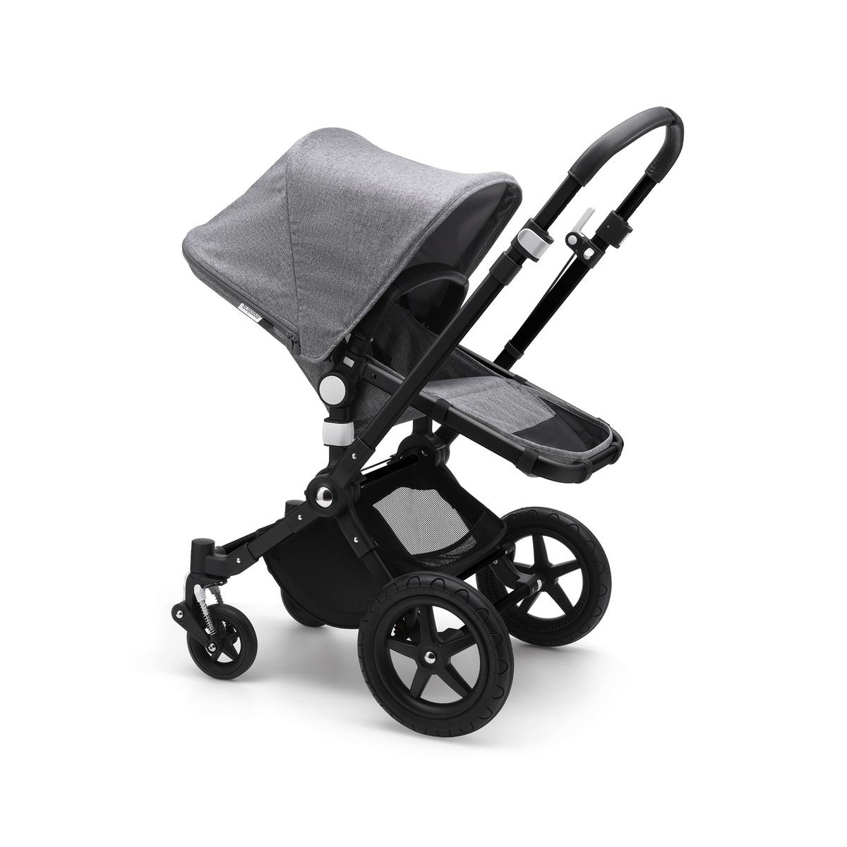 Cameleon 3 Plus Komplett Set Kombikinderwagen Schwarz- Grau meliert- Grau meliert