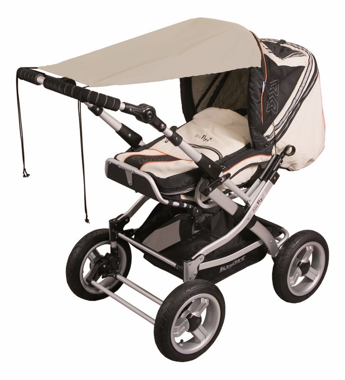 11172_a_kopie__1vB2sR0dHZyd1z Das Universal-Sonnensegel, passend für alle gängigen Kinder- und Sportwagen, von Sunny Baby hat einen hohen UV-Schutz (UPF 50+) und verfügt über viele Verstellmöglichkeiten.