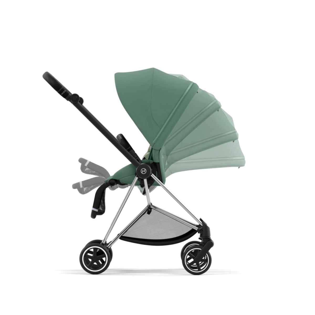 Chrome-Black-Leaf-Green-Sitzeinheit-Cybex-Mios-Sitzeinheit-Kinderwagen-und-Kombikinderwagen-8