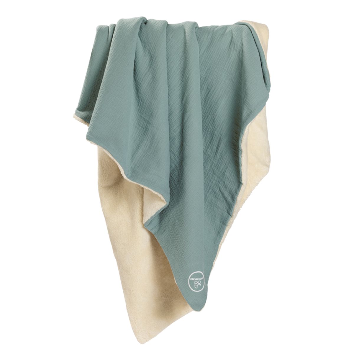 Naturkind muslin blanket with teddy plush