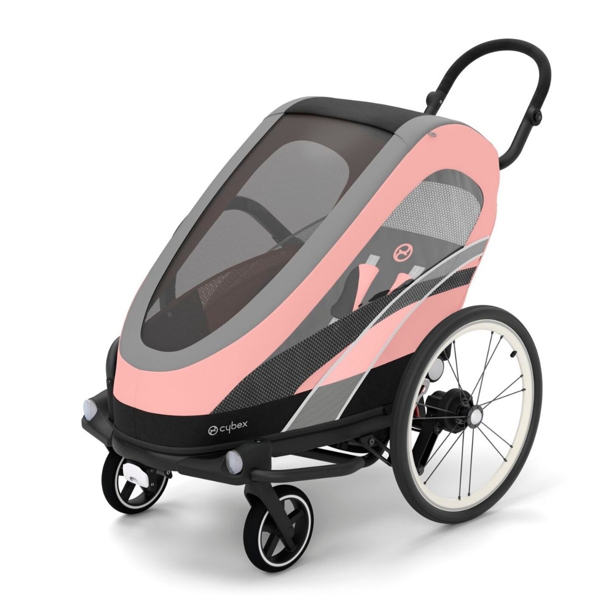 Cybex-Zeno-Bike-Fahrradanh-nger-Silver-Pink