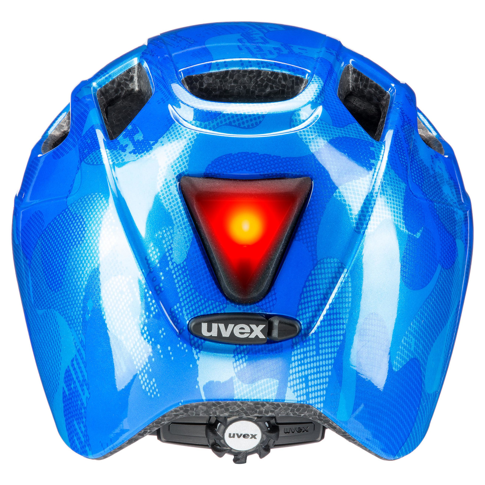uvex finale junior LED Fahrradhelm blue