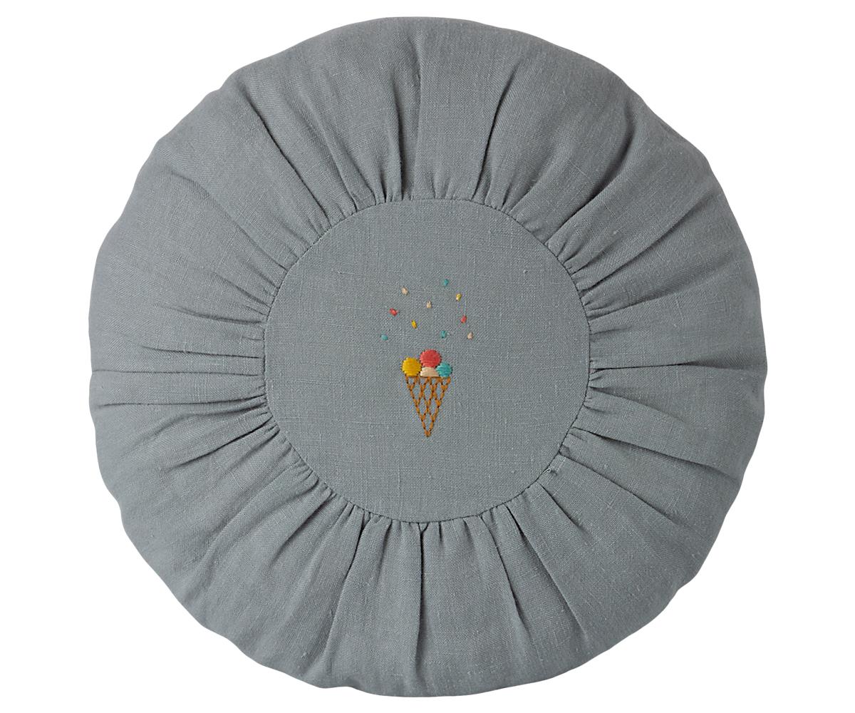 Maileg Cushion, Round- Blue