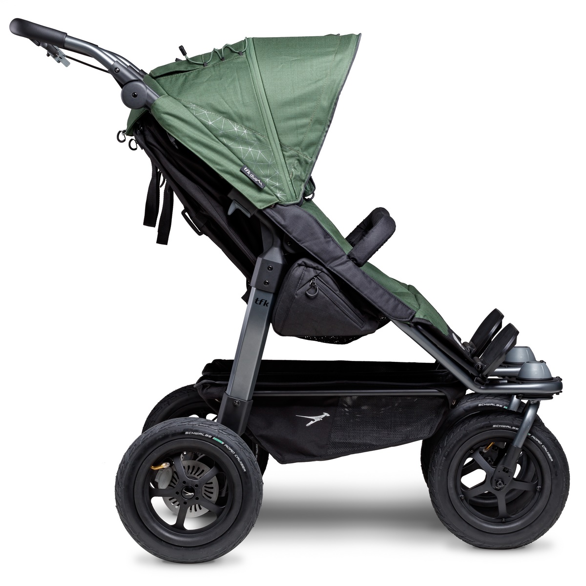 TFK Duo Sportkinderwagen mit Luftrad-Set- Olive