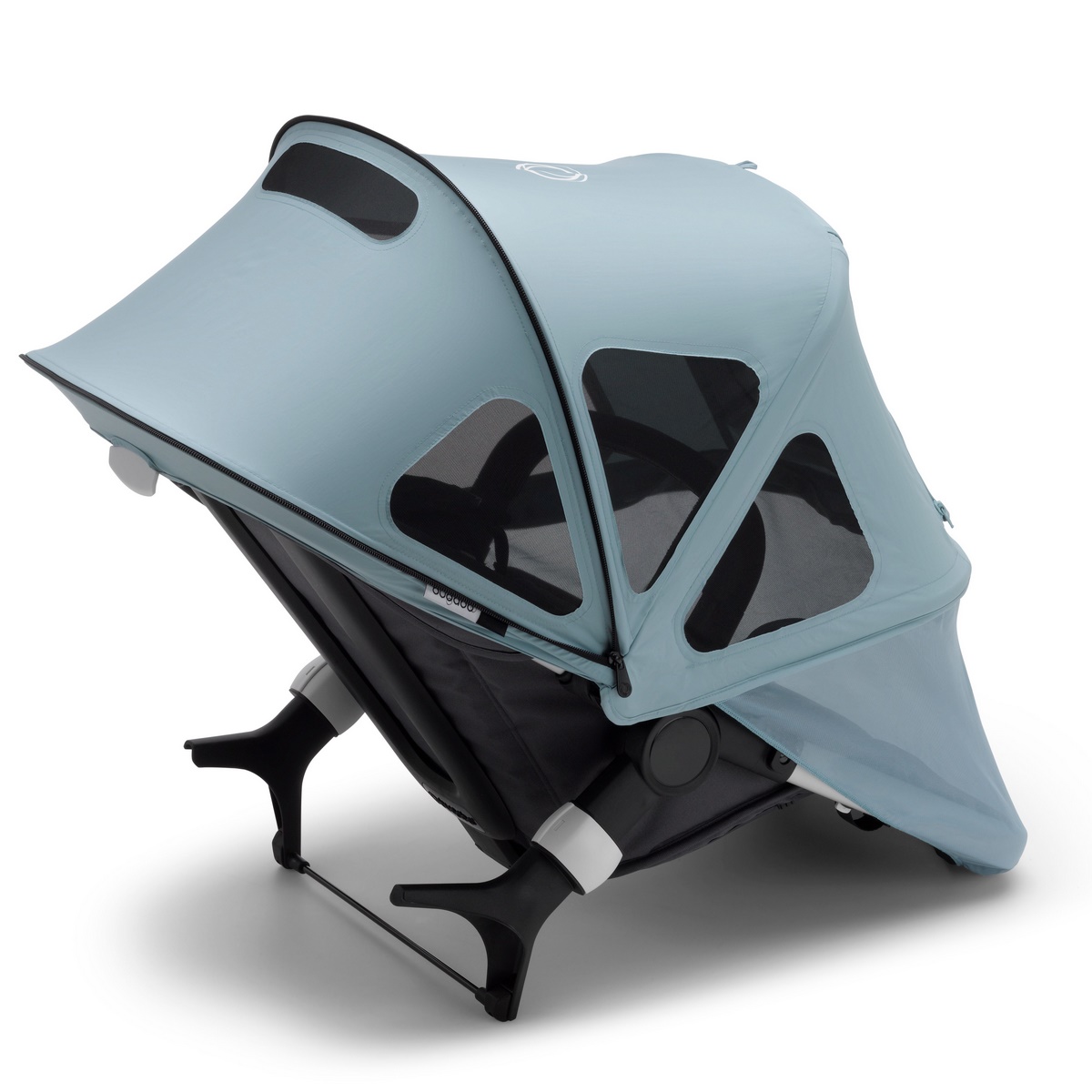 Bugaboo Fox2/ Cameleon3/ Lynx Sonnendach mit Lüftungsfenstern- Nebelblau