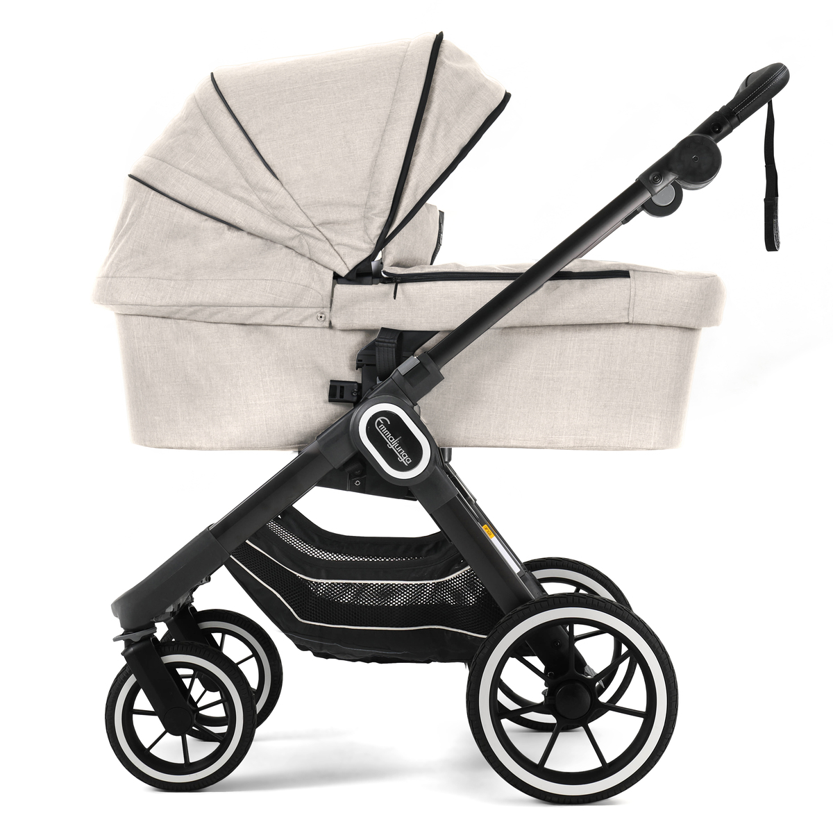 Emmaljunga NXT90 2 in1 Kombikinderwagen 2021- Lounge Beige, Gestell Black