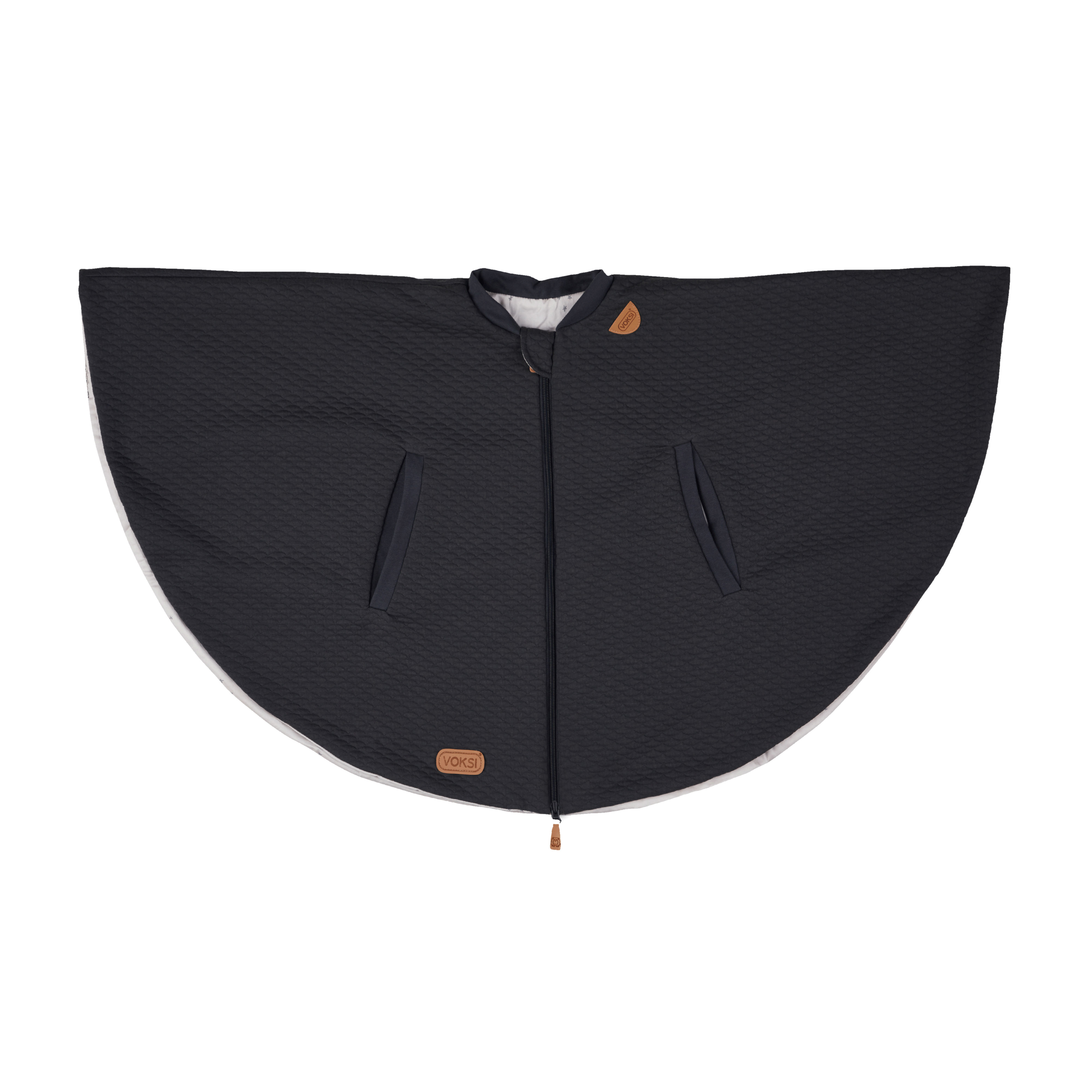 Voksi Poncho wendbar DarkGrey Star