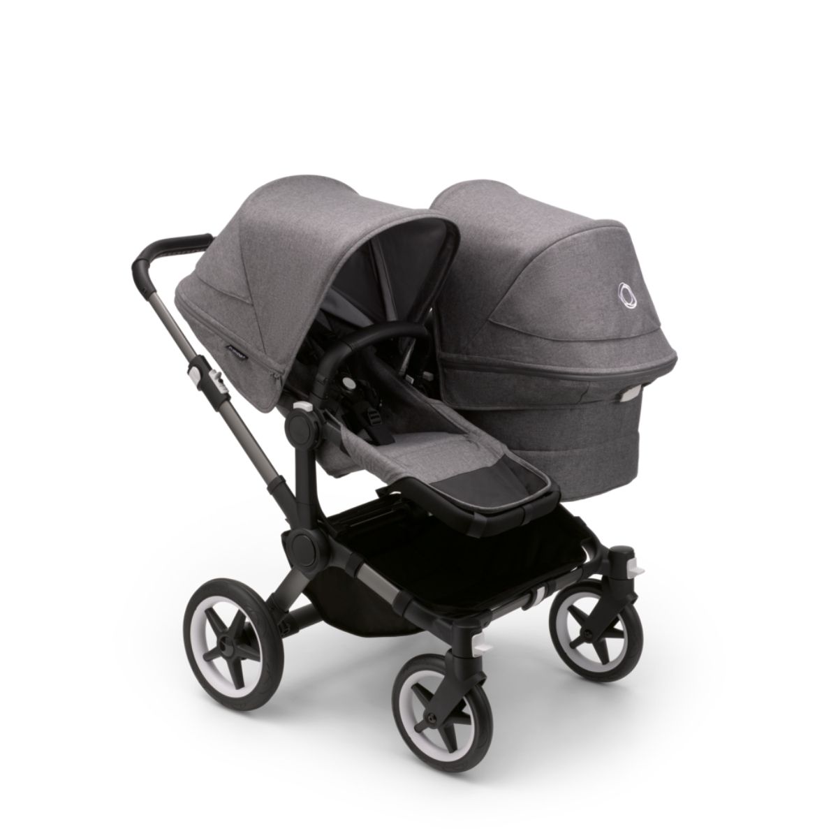 Bugaboo-Donkey5-Duo-Mix-Graphit-Grau-Grau-1 Bugaboo Donkey 5 Duo Mix & Match Graphit- Grau Meliert- Grau Meliert