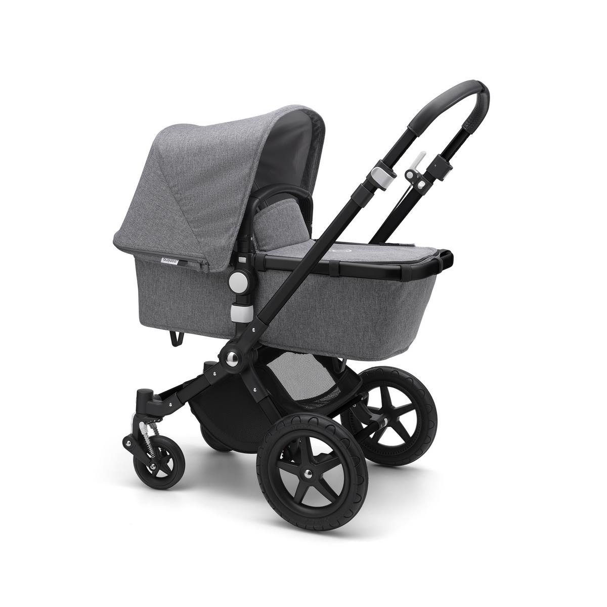 Cameleon 3 Plus Komplett Set Kombikinderwagen Schwarz- Grau meliert- Grau meliert