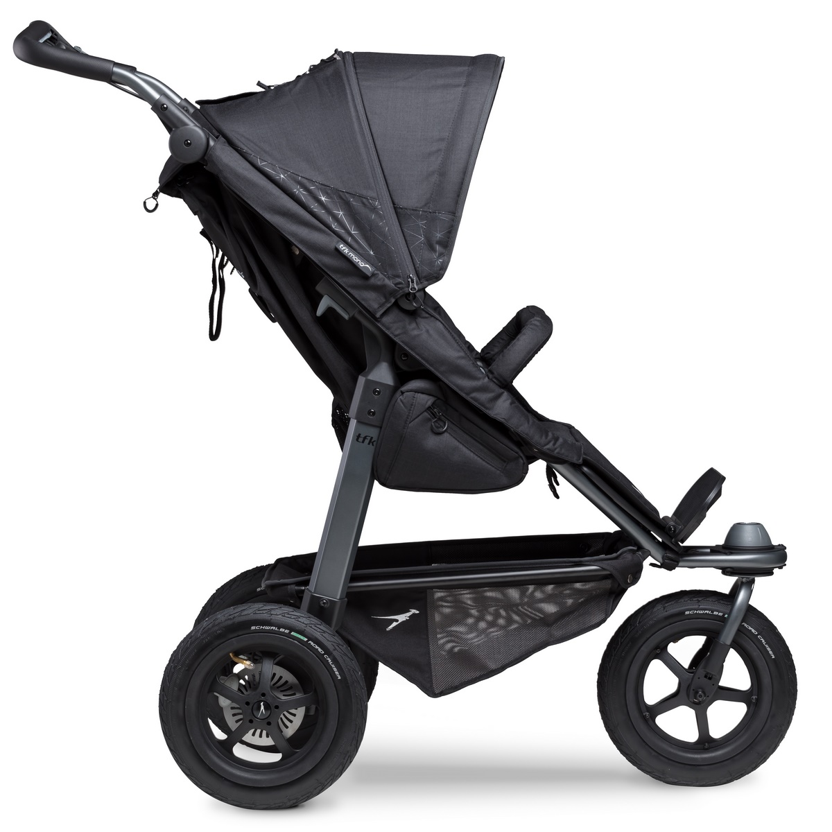 TFK Mono Sportkinderwagen mit Luftrad-Set- Schwarz