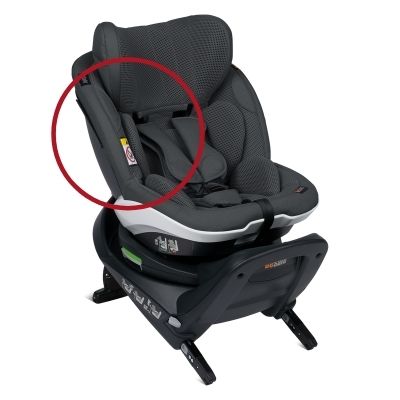 Besafe Izi Twist I Size Reboarder - Melange Infant Car Seat Weather Shield Black