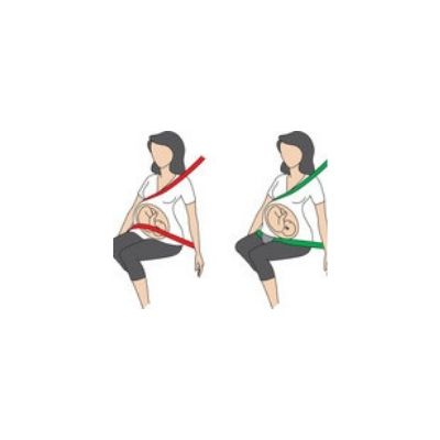 BeSafe Pregnant iZi fix Schwangerschaftsgurt schwarz/grau - baby