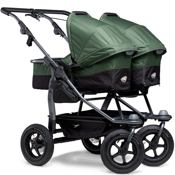 TFK Duo Kombi Kinderwagen mit Luftrad-Set- Olive