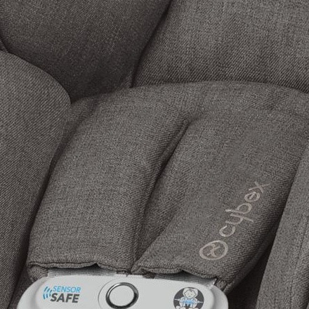 Cybex Ersatzteil Gurtpolster für Cloud-Q, Cloud-Z, Aton-Q- Soho Grey Plus