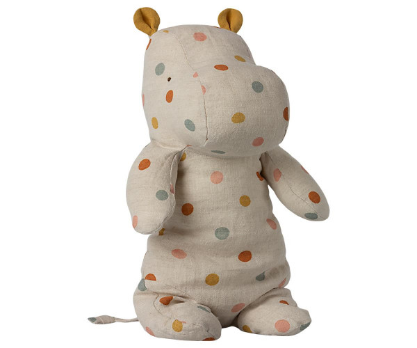 Maileg Safari friends, medium hippo- Multi Dots