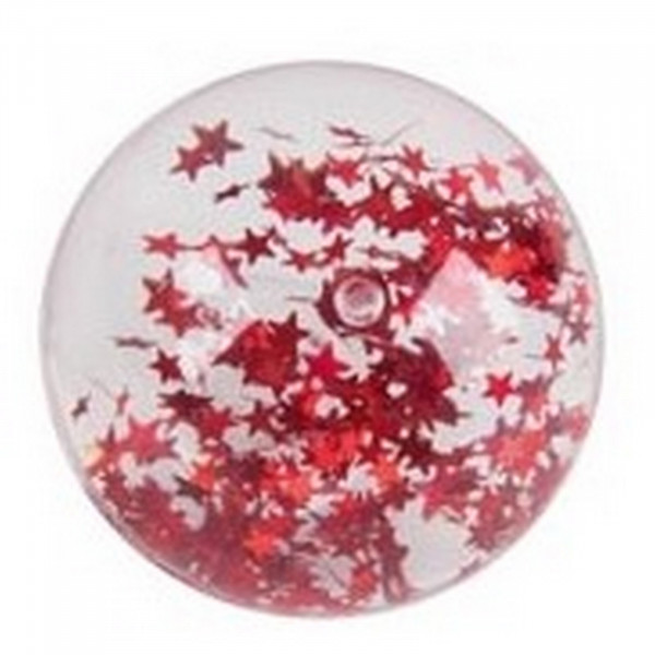 Goki Flummy mit Sternen und Wasser gefüllt - Rot